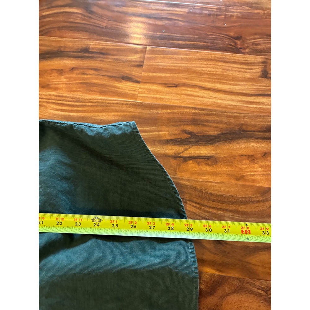 Pendleton Mens Corduroy Button Down Shirt Green Long Sleeve‎ Pocket Size M - Picture 5 of 6